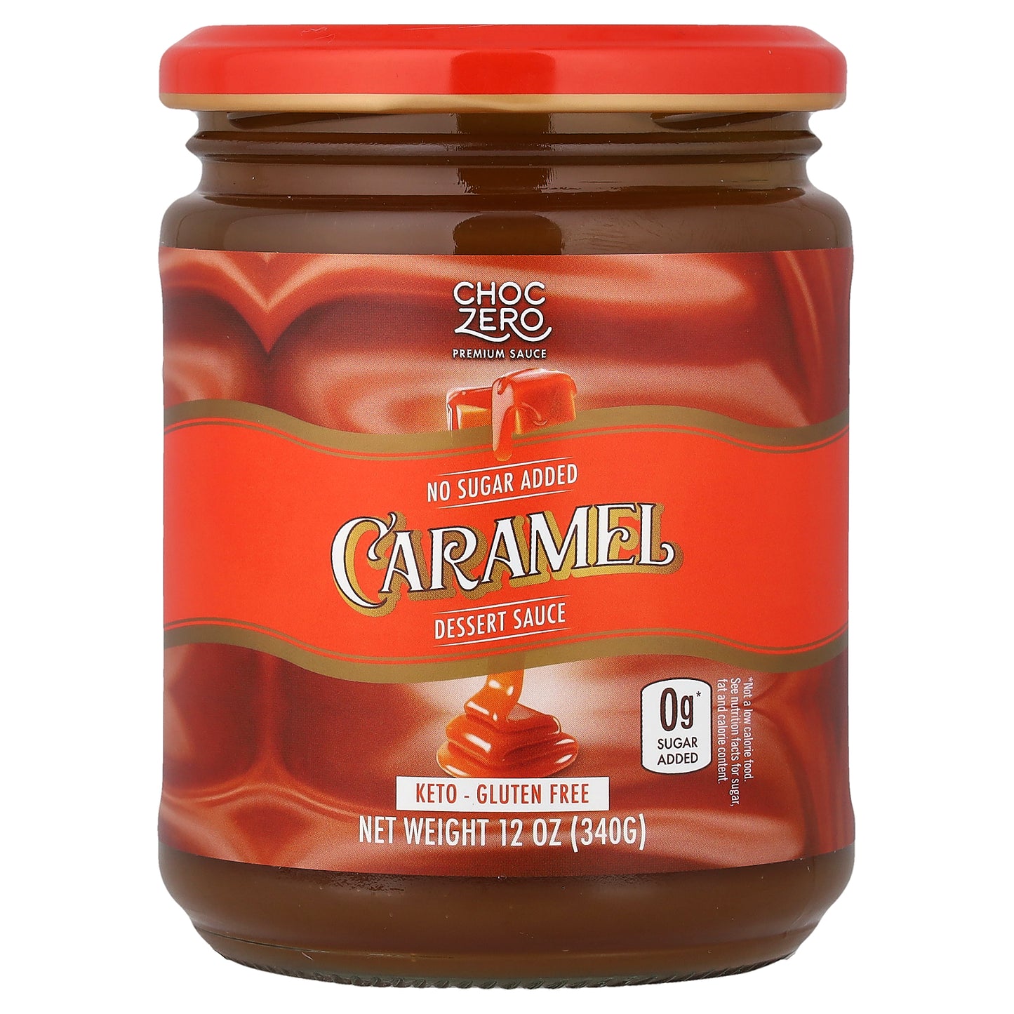 ChocZero, Dessert Sauce, Caramel, 12 oz (340 g)