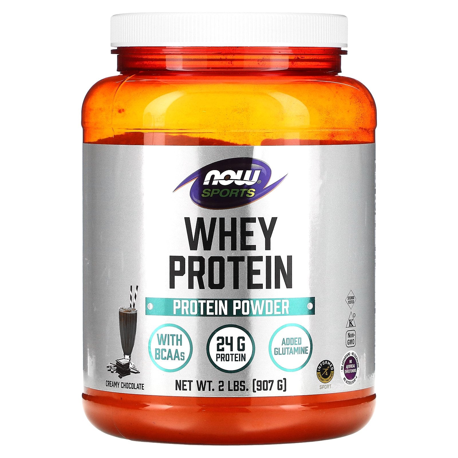 NOW Foods, Whey Protein, Creamy Chocolate, 2 lbs (907 g)