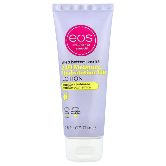 EOS, Shea Better™, 24H Moisture Hydration Lotion, Vanilla Cashmere, 2.5 fl oz (74 ml)