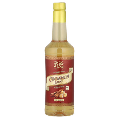 ChocZero, Premium Syrup, Cinnamon Dolce, Sugar Free, 25.4 fl oz (750 ml)