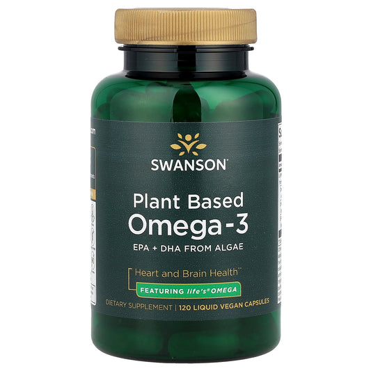 Swanson, Plant Based Omega-3 , 120 Liquid Vegan Capsules