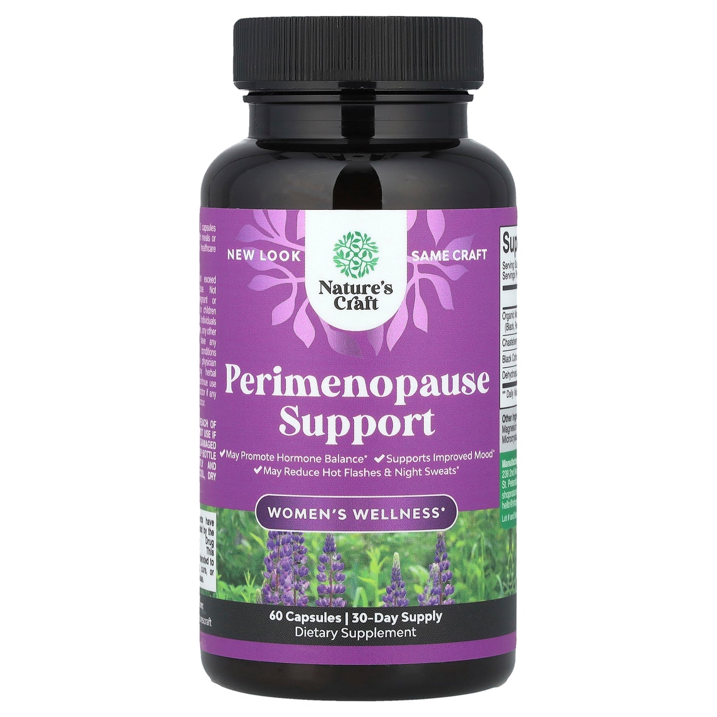 Nature's Craft, Women's Wellness, Perimenopause Support, 60 Capsules