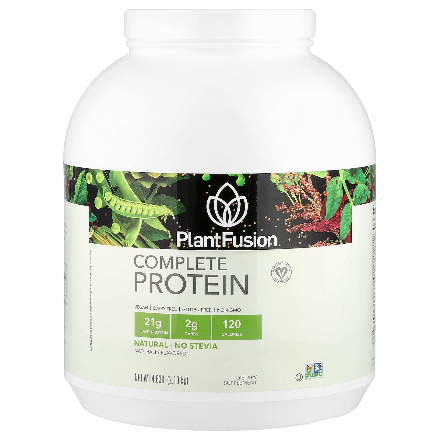 PlantFusion, Complete Protein, Natural, 4.36 lb (2.1 kg)