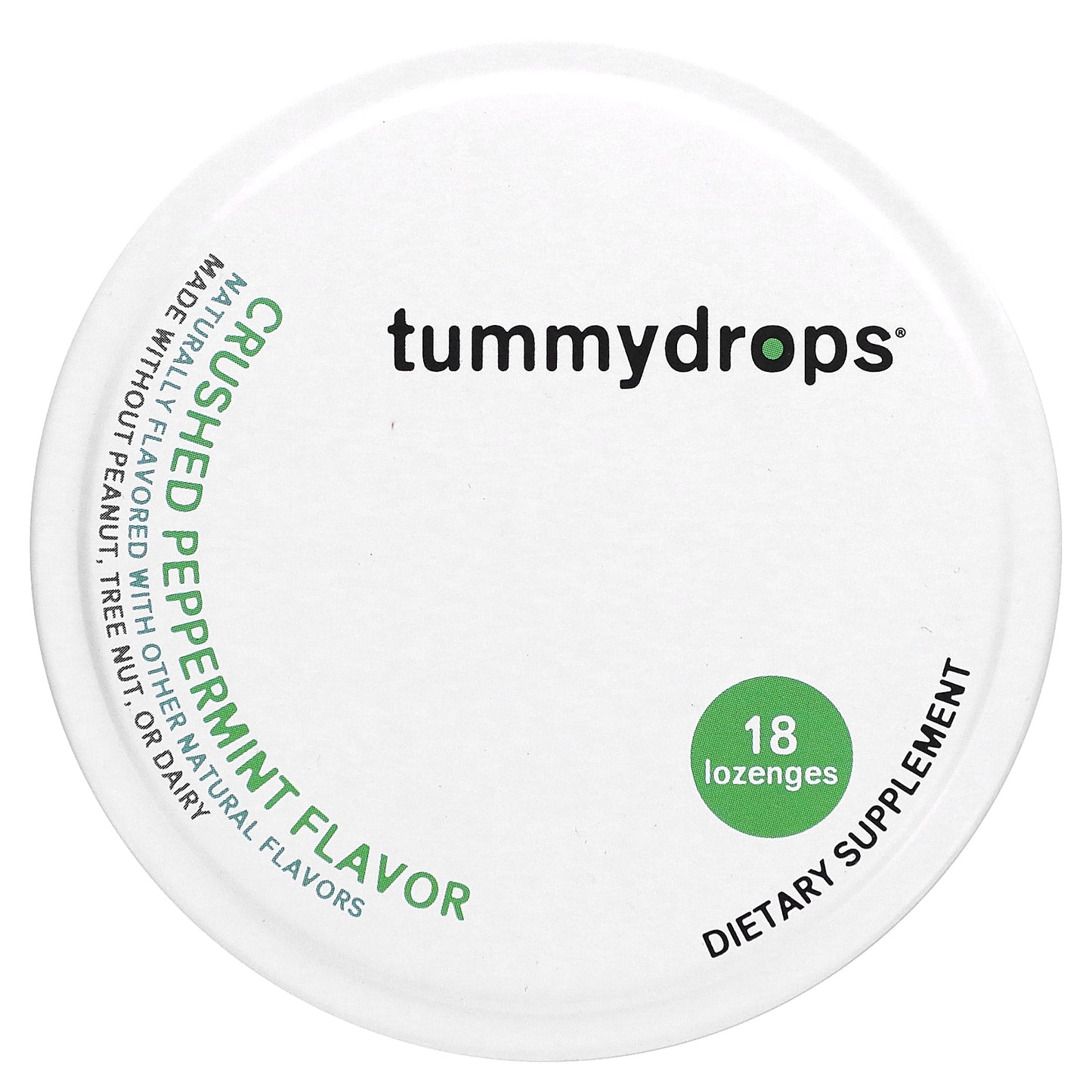 Tummydrops, Crushed Peppermint, 18 Lozenges