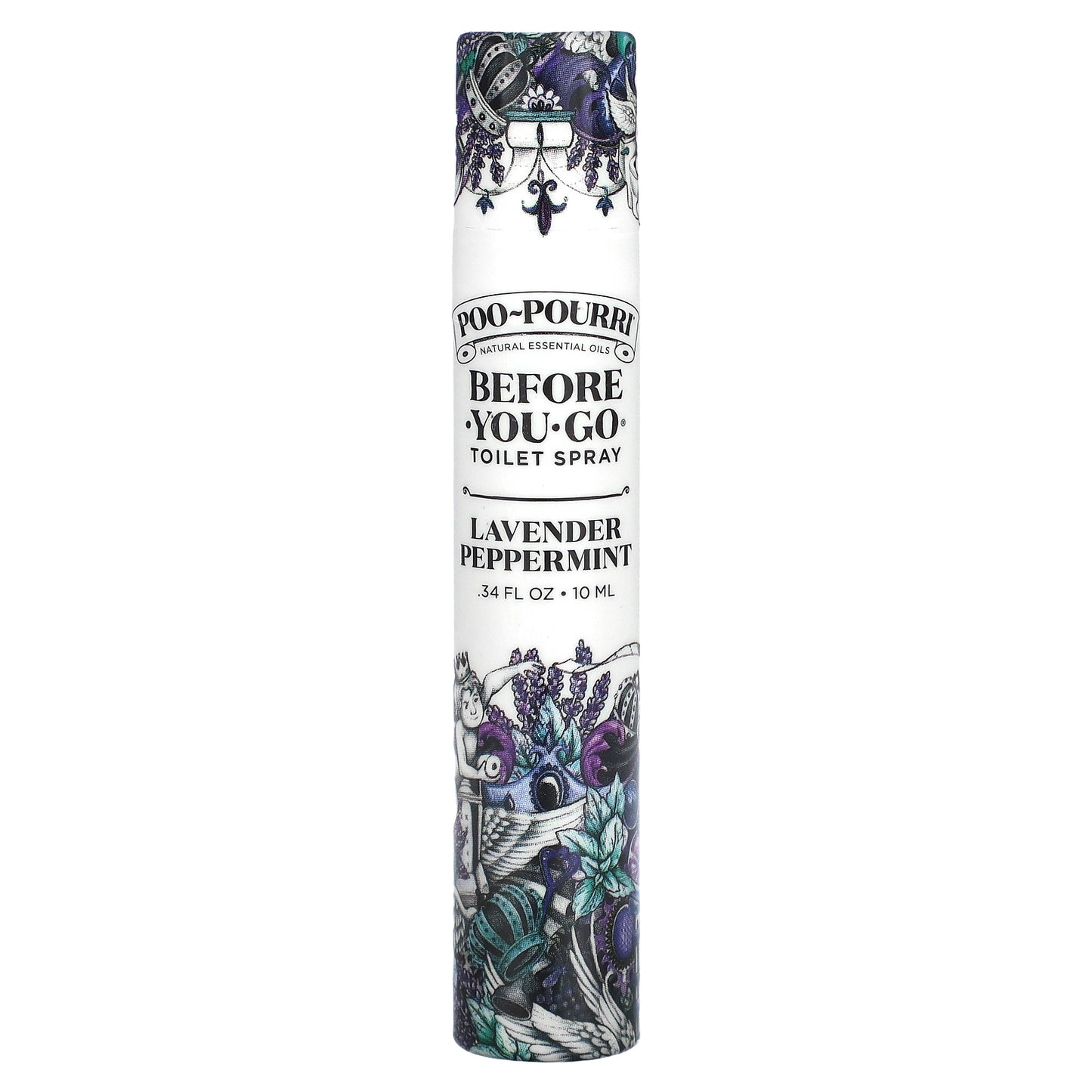 Poo-Pourri, Before-You-Go® Toilet Sprays, Lavender Peppermint, 0.34 fl oz (10 ml)