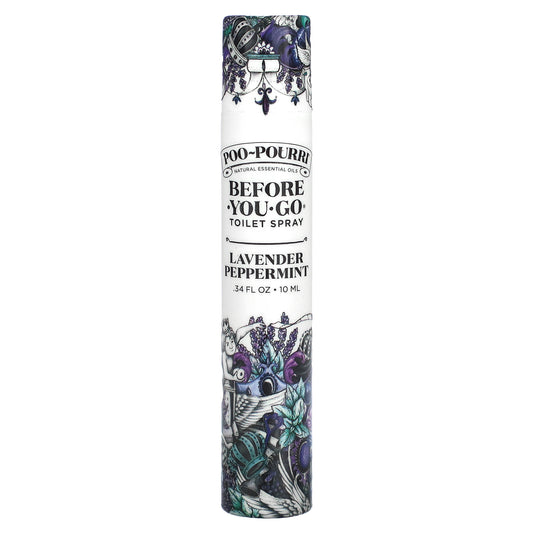 Poo-Pourri, Before-You-Go® Toilet Sprays, Lavender Peppermint, 0.34 fl oz (10 ml)