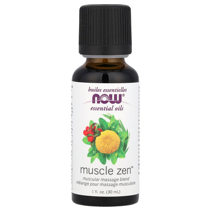 NOW Foods, Essential Oils, Muscle Zen™ , 1 fl oz (30 ml)