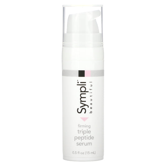 Sympli Beautiful, Firming Triple Peptide Serum, Trial Size, 0.5 fl oz (15 ml)