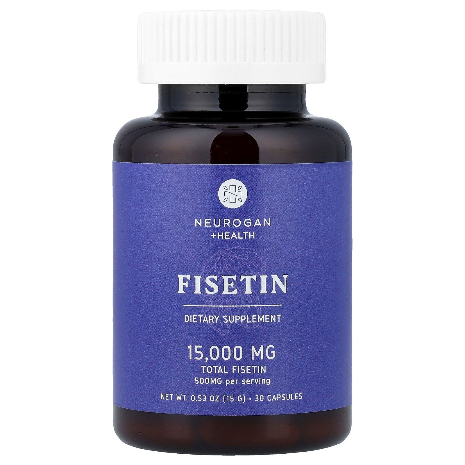 Neurogan Health, Fisetin, 500 mg, 30 Capsule