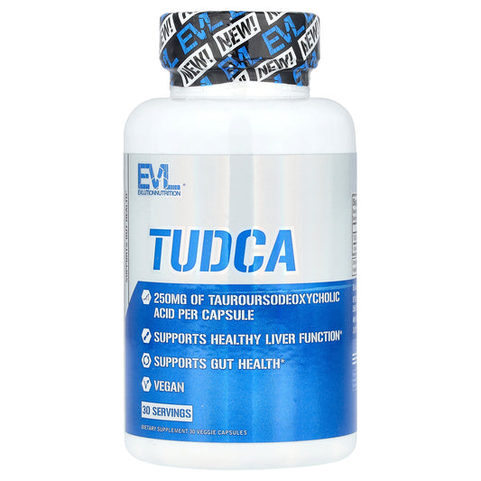 EVLution Nutrition, TUDCA, 30 Veggie Capsules (250 mg per Capsule)