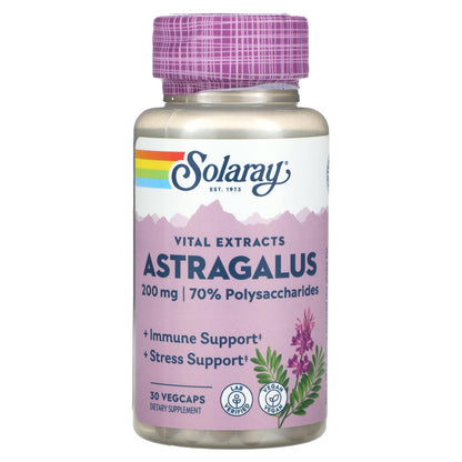 Solaray, Vital Extracts, Astragalus, 200 mg , 30 VegCaps