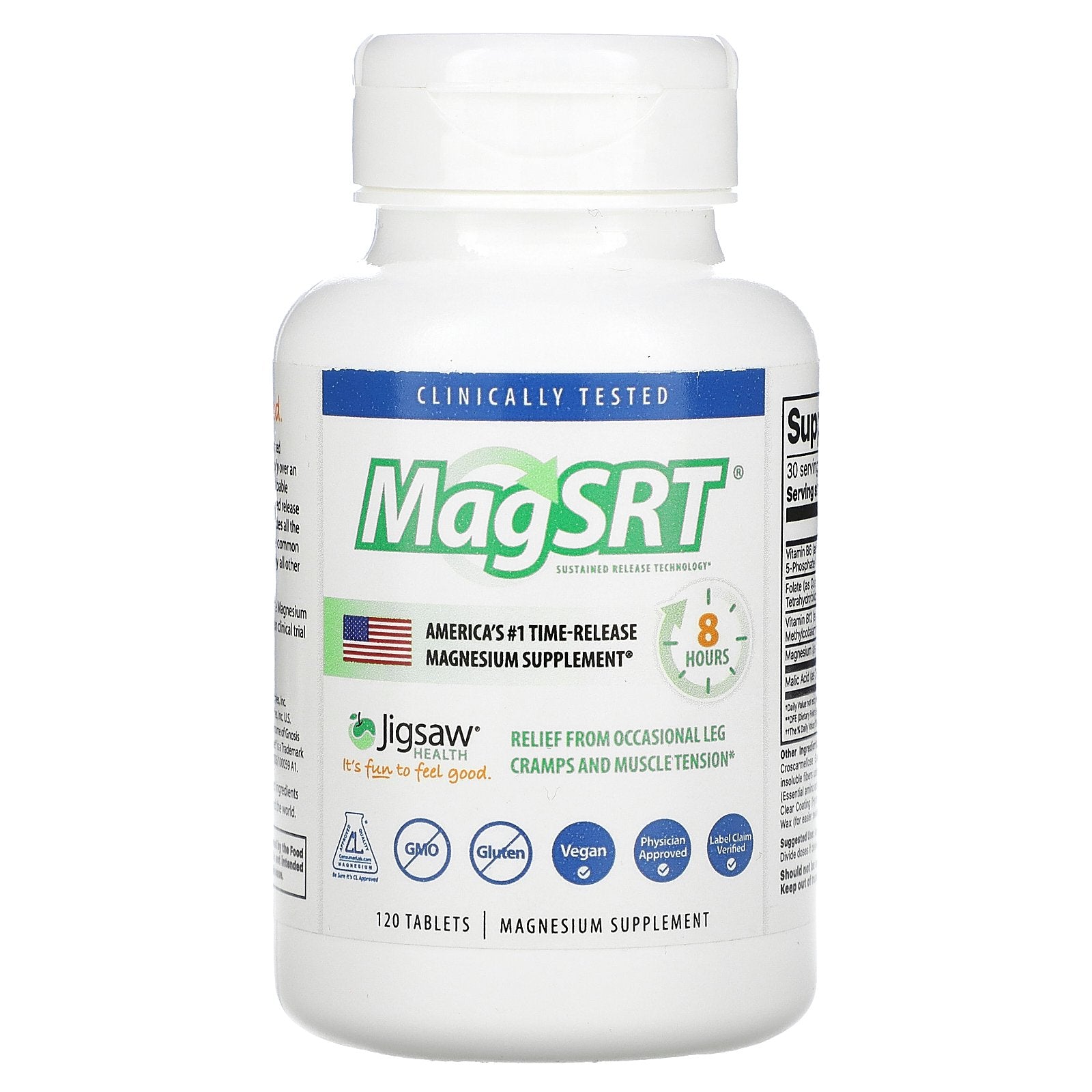 Jigsaw Health, MagSRT, 120 Tablets