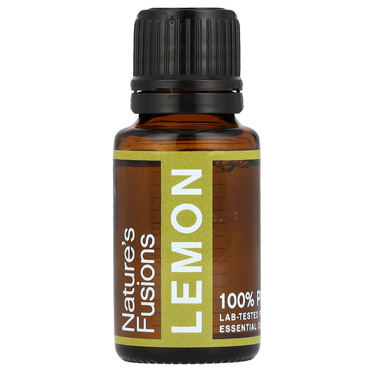 Nature's Fusions, 100% Pure Essential Oil, Lemon , 15 ml