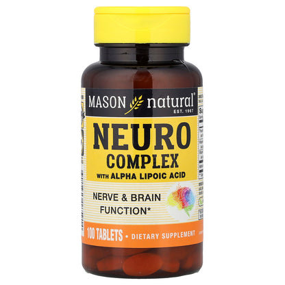 Mason Natural, Neuro Complex with Alpha Lipoic Acid, 100 Tablets