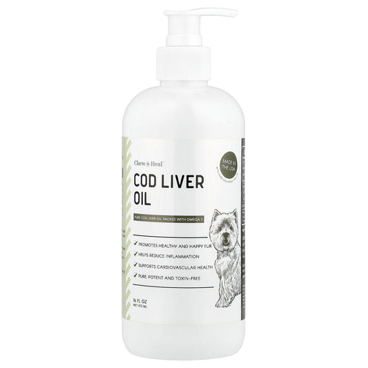 Chew + Heal, Cod Liver Oil, 16 fl oz (473 ml)
