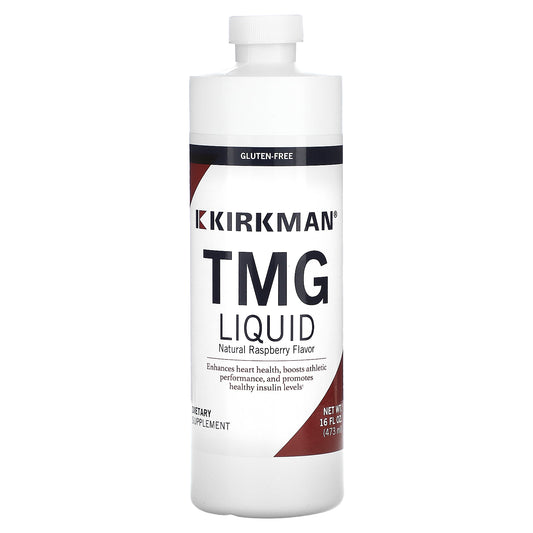 Kirkman Labs, TMG Liquid, Natural Raspberry, 500 mg, 16 fl oz (473 ml)