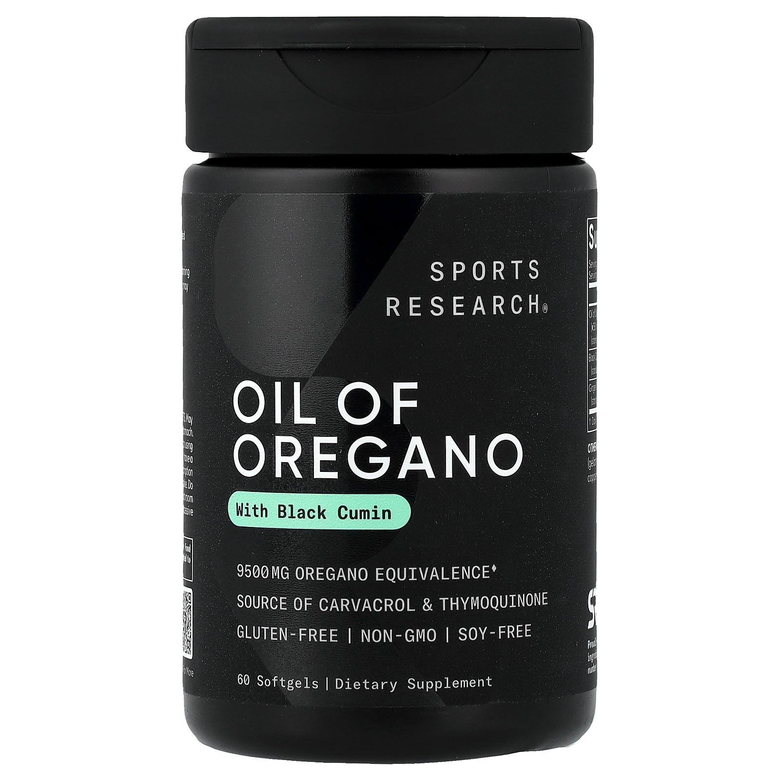Sports Research, Oil Of Oregano With Black Cumin, 60 Softgels