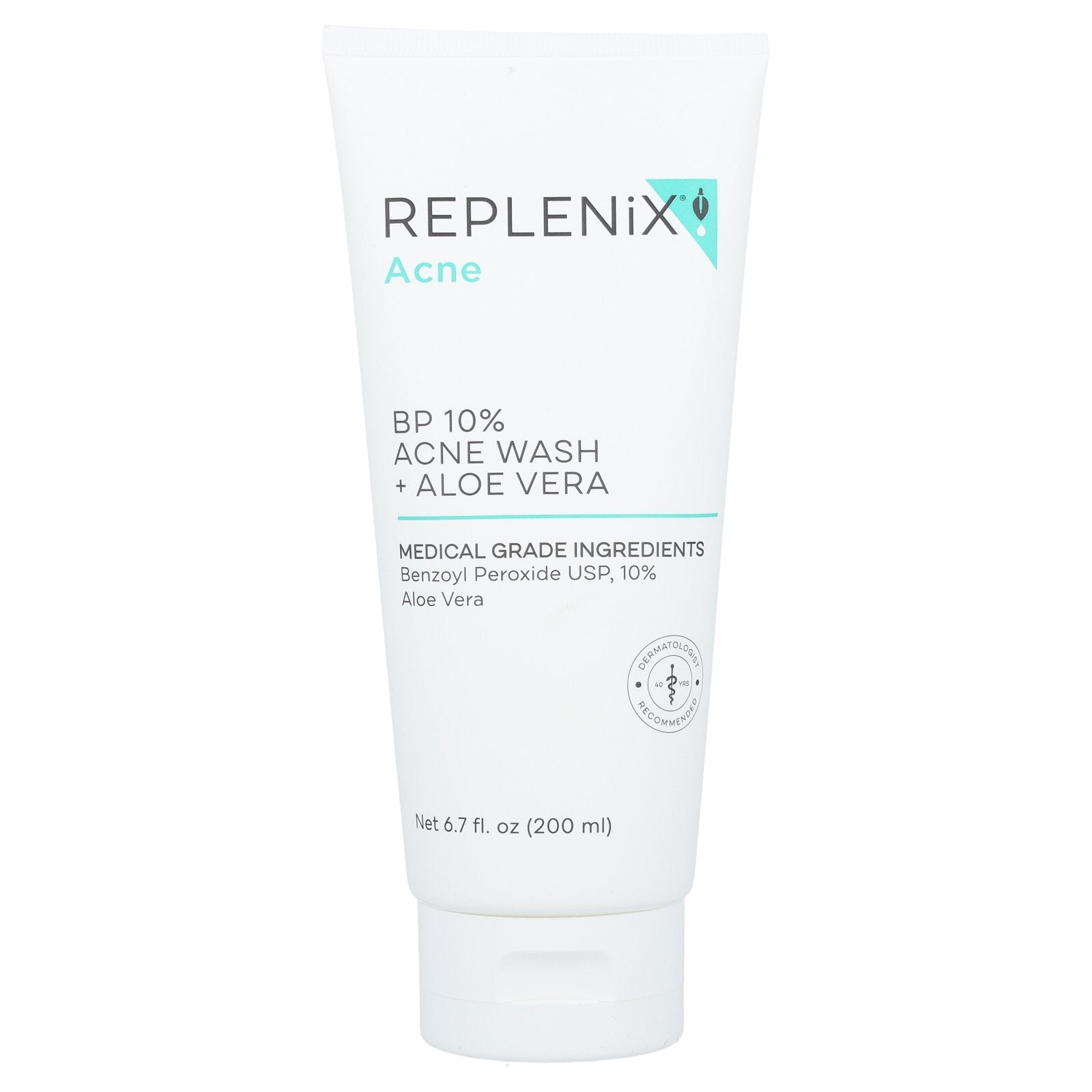 Replenix, Acne, BP 10% Acne Wash + Aloe Vera, 6.7 fl oz (200 ml)