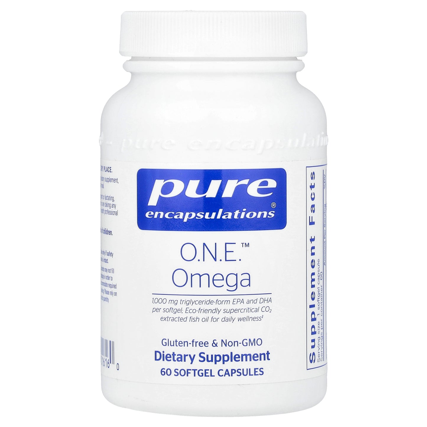 Pure Encapsulations, O.N.E.™ Omega, 60 Softgel Capsules