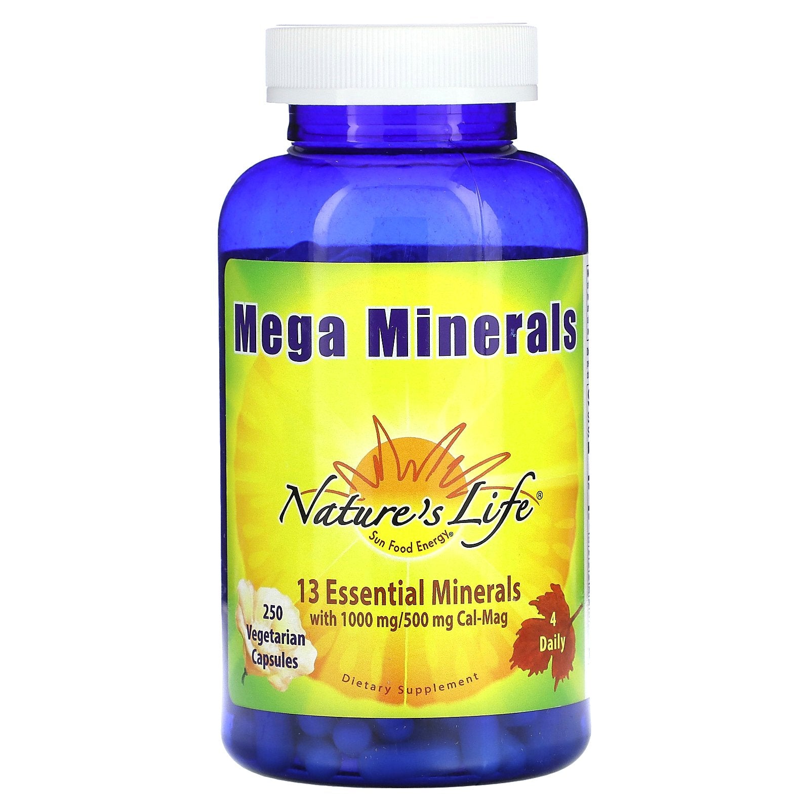 Nature's Life, Mega Minerals, 250 Vegetarian Capsules