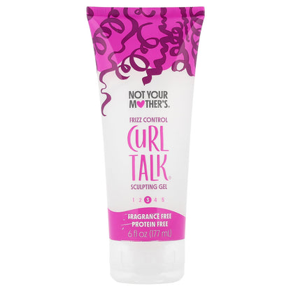 Not Your Mother's, Frizz Control Curl Talk® Sculpting Gel, Fragrance Free, 6 fl oz (177 ml)