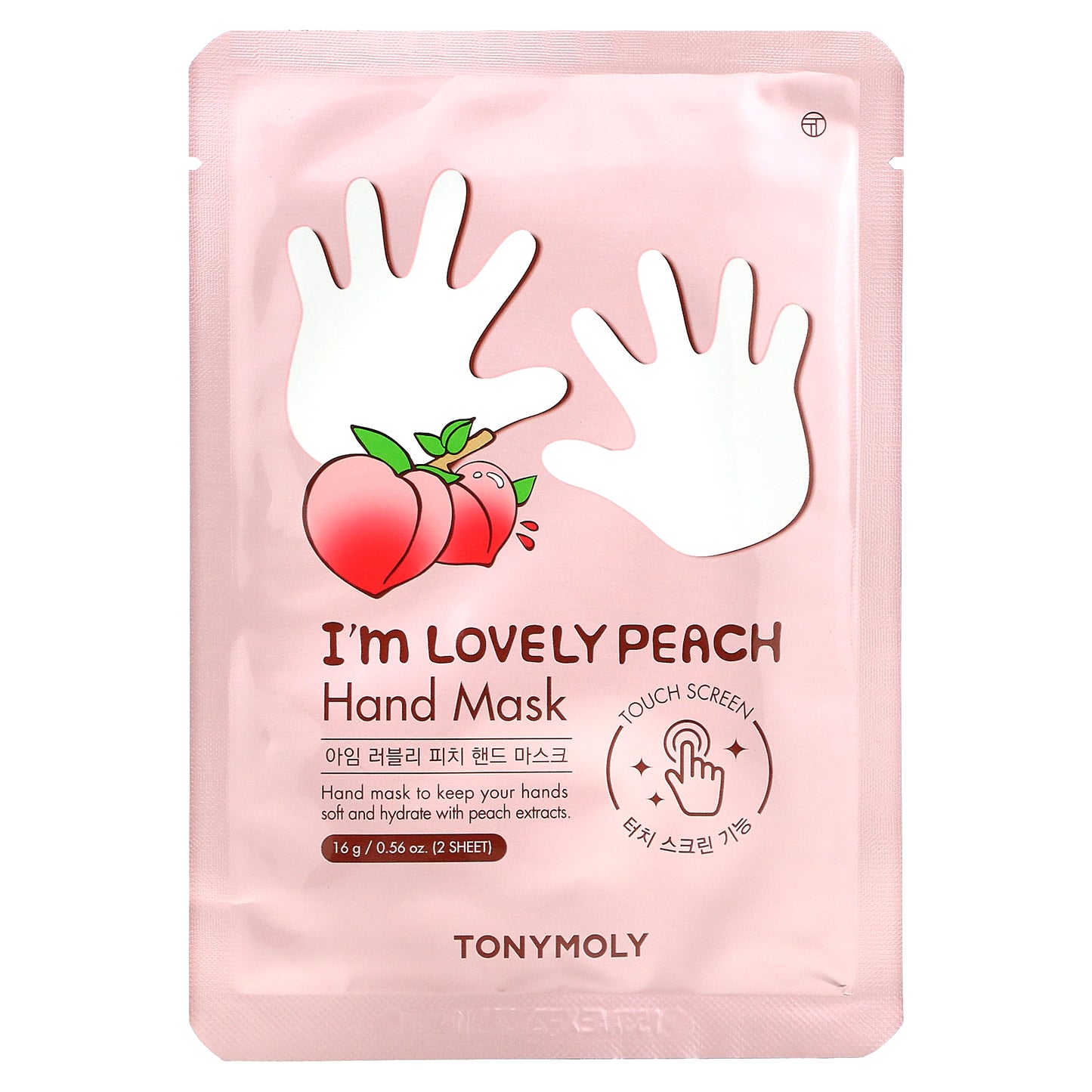 TonyMoly, I'm Lovely Peach, Hand Mask, 1 Pair, 0.56 oz (16 g)