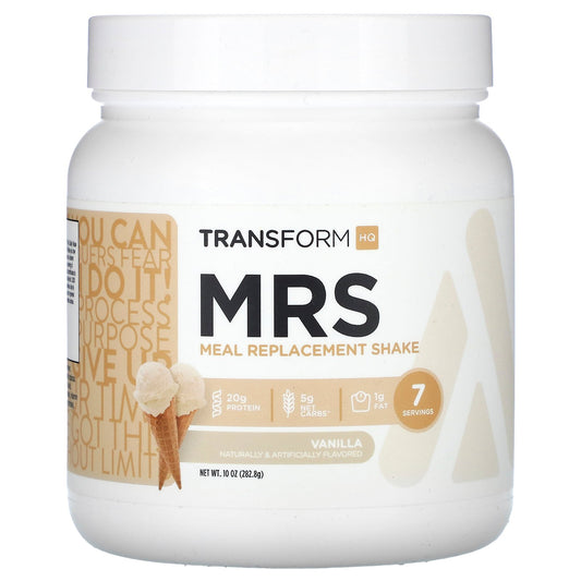 TransformHQ, MRS, Meal Replacement Shake, Vanilla, 10 oz (282.8 g)