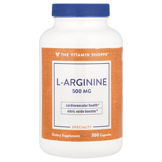 The Vitamin Shoppe, L-Arginine, 500 mg, 300 Capsules