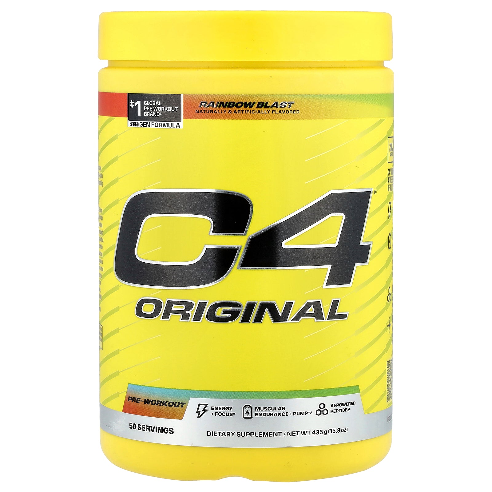 C4 / Cellucor, C4® Original, Pre-Workout, Rainbow Blast, 15.3 oz (435 g)