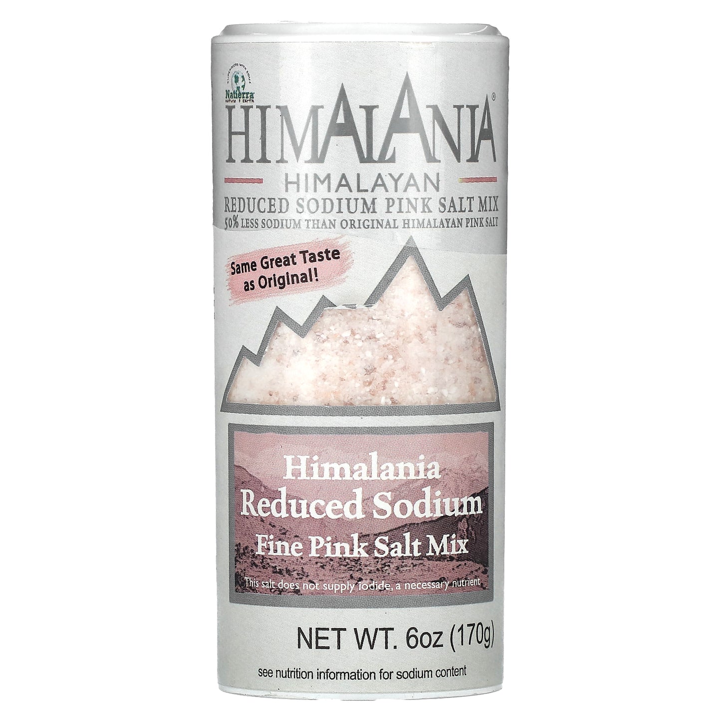 Himalania, Himalayan Reduced Sodium Fine Pink Salt Mix, 6 oz (170 g)