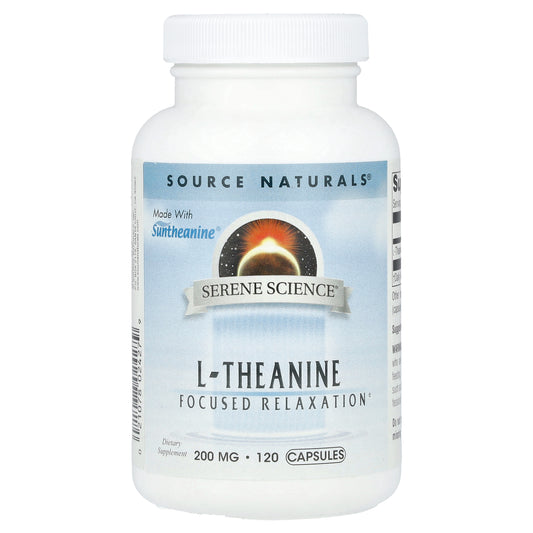 Source Naturals, Serene Science®, L-theanine, 200 mg, 120 Capsules