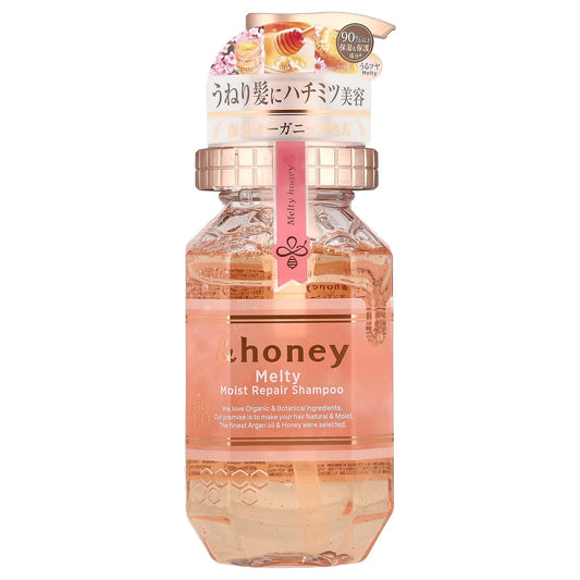 &honey, Melty Moist Repair Shampoo, Pure Rose Honey, 14.9 fl oz (440 ml)