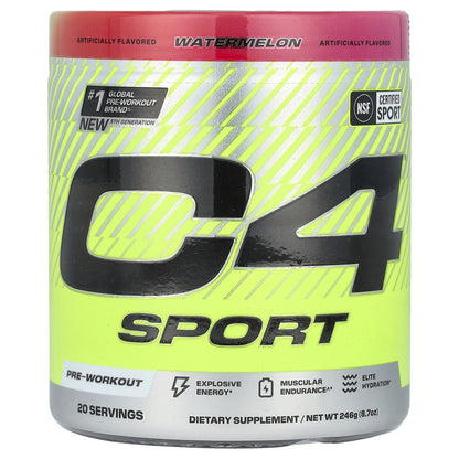 C4 / Cellucor, C4® Sport, Pre-Workout, Watermelon, 8.7 oz (246 g)