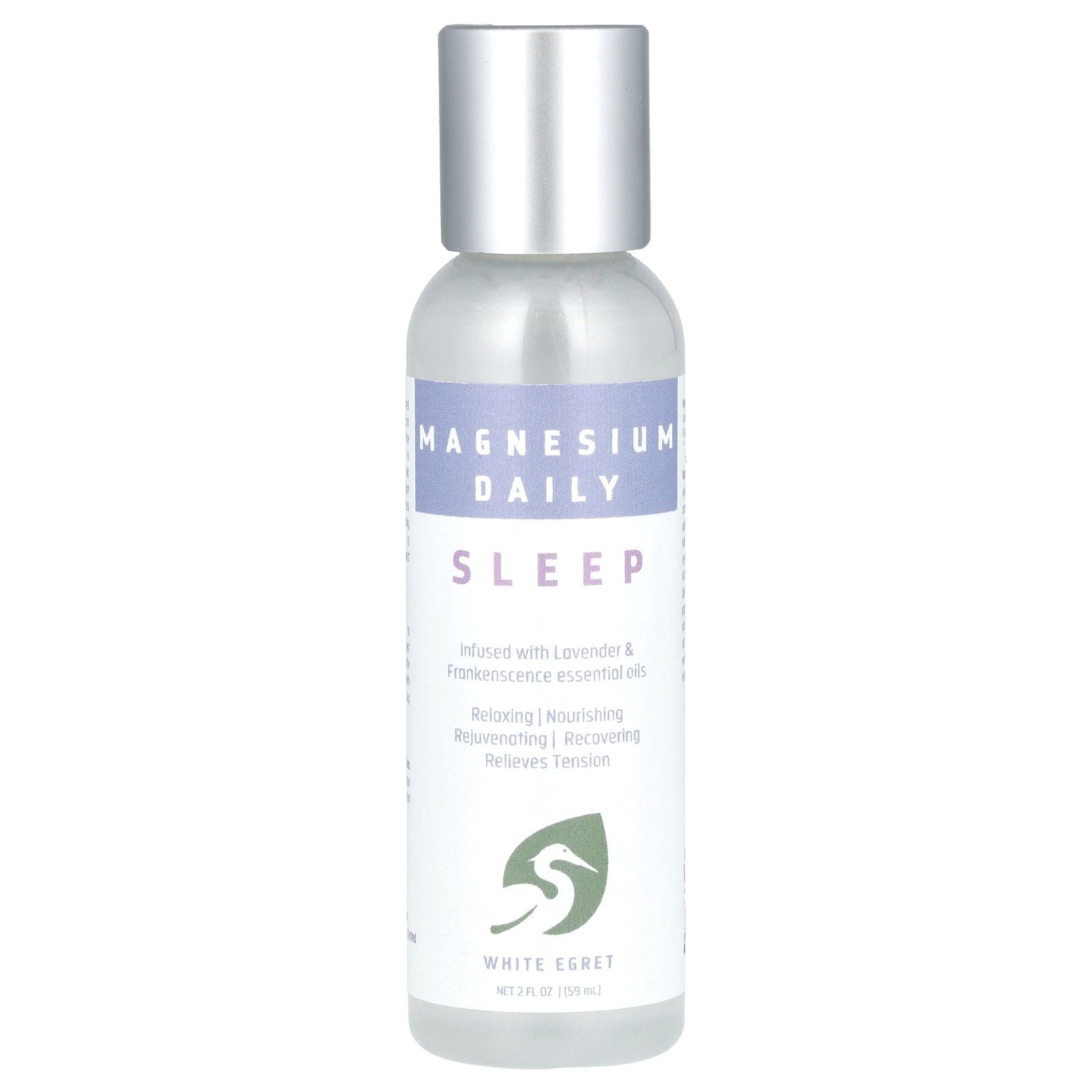 White Egret, Magnesium Daily, Sleep, 2 fl oz ( 59 ml)