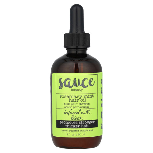 Sauce Beauty, Rosemary Mint Hair Oil, 3 fl oz (90 ml)