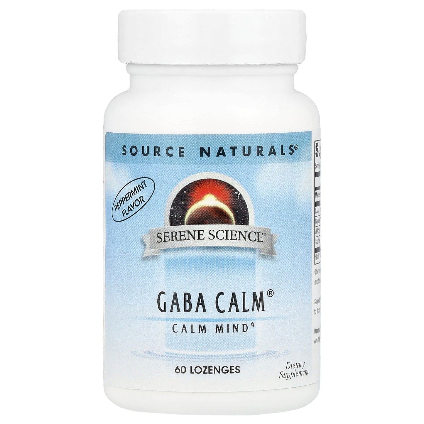 Source Naturals, Serene Science®, GABA Calm®, Peppermint, 60 Lozenges