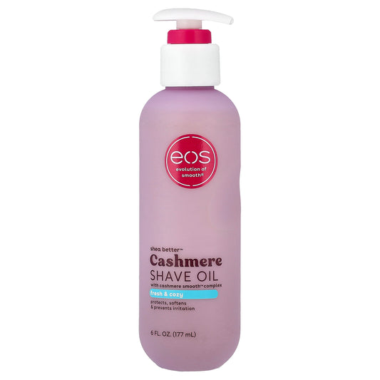 EOS, Shea Better™, Cashmere Shave Oil, Fresh & Cozy, 6 fl oz (177 ml)
