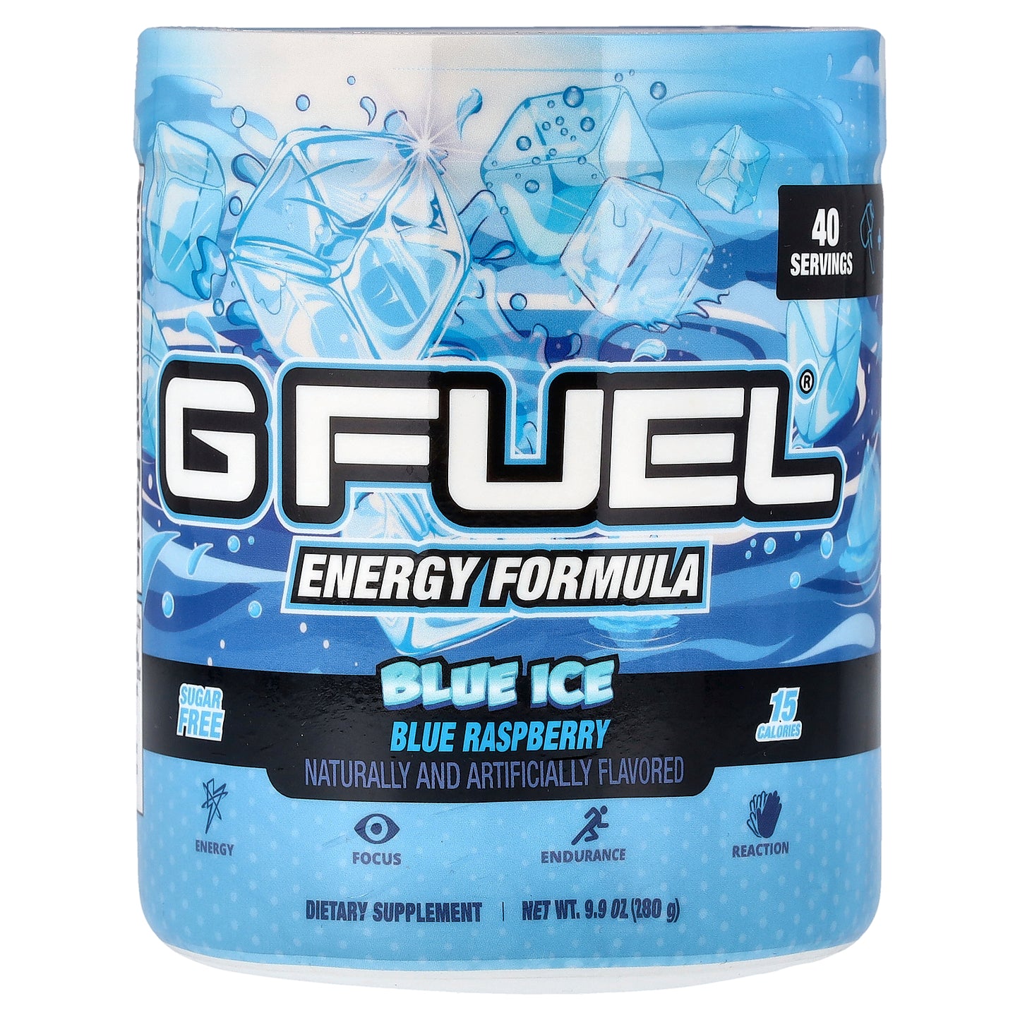 G FUEL, Energy Formula, Blue Ice, Blue Raspberry, 9.9 oz (280 g)