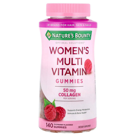 Nature's Bounty, Optimal Solutions®, Women's Multi Vitamin Gummies, Raspberry, 140 Gummies