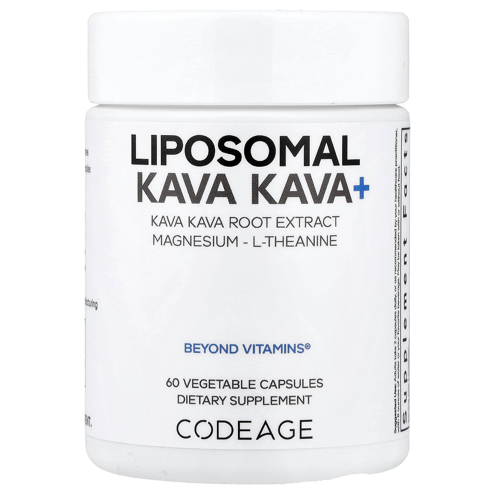 Codeage, Liposomal Kava Kava+, 60 Vegetable Capsules