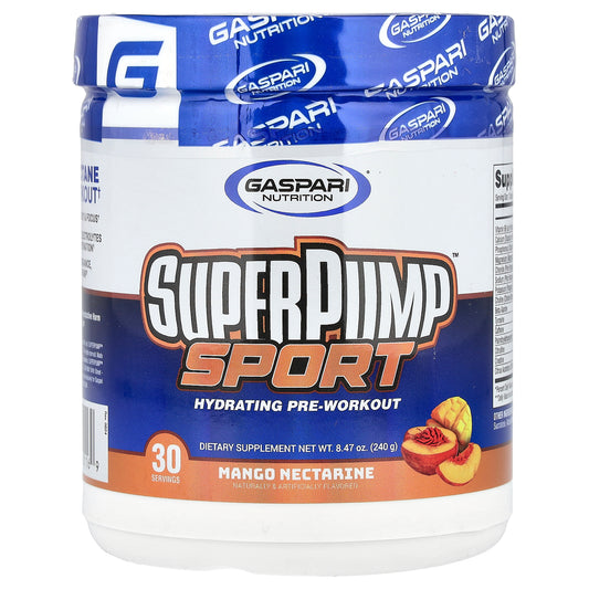 Gaspari Nutrition, SuperPump™ Sport, Hydrating Pre-Workout, Mango Nectarine, 8.47 oz (240 g)
