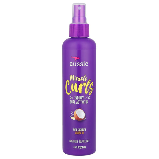 Aussie, Miracle Curls, 2nd Day Curl Activator with Coconut & Jojoba Oil, 8.5 fl oz (251 ml)