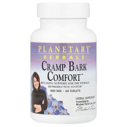 Planetary Herbals, Cramp Bark Comfort™, 800 mg, 60 Tablets (400 mg per Tablet)