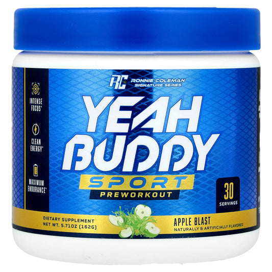 Ronnie Coleman, Signature Series, Yeah Buddy Sport, Preworkout, Apple Blast, 5.71 oz (162 g)