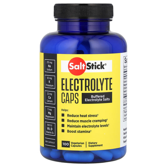 SaltStick, Electrolyte Caps, Buffered Electrolyte Salts , 100 Vegetarian Capsules