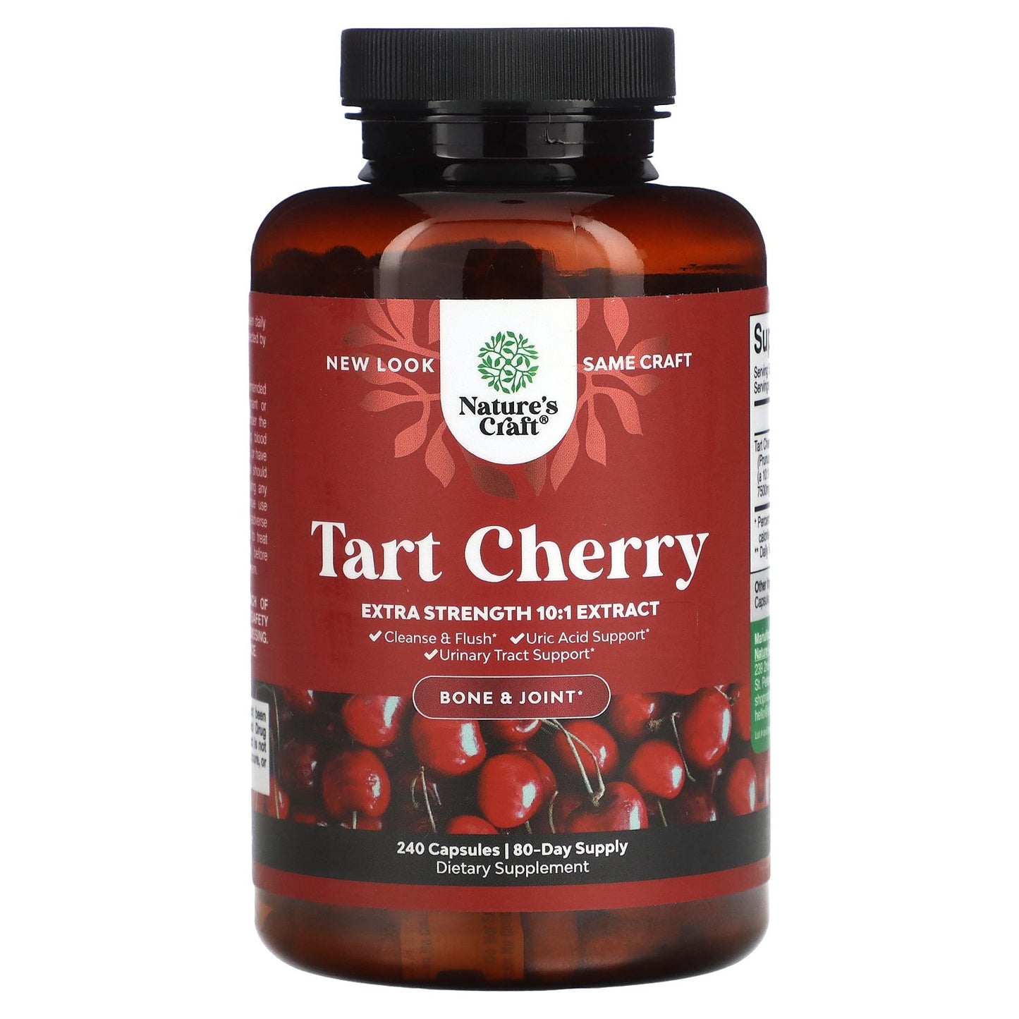 Nature's Craft, Tart Cherry, 240 Capsules (250 mg per Capsule)