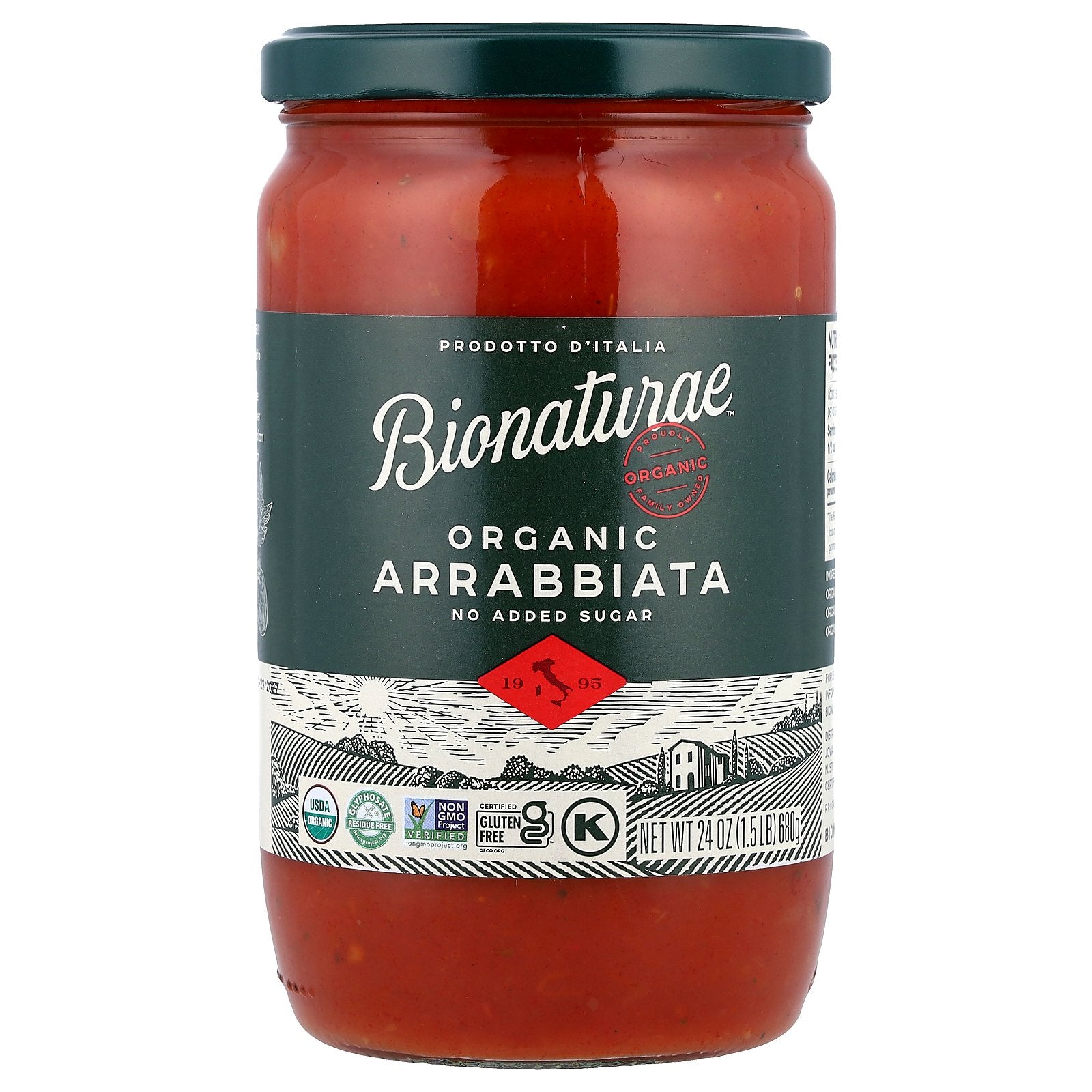 Bionaturae, Bionaturae™, Organic Arrabbiata, 24 oz (680 g)