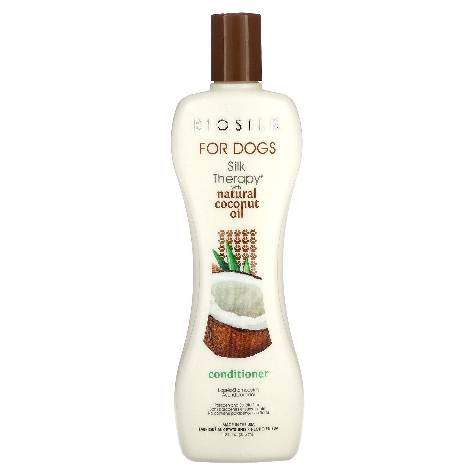 Biosilk, Silk Therapy® with Natural Coconut Oil, Conditioner, For Dogs, 12 fl oz (355 ml)