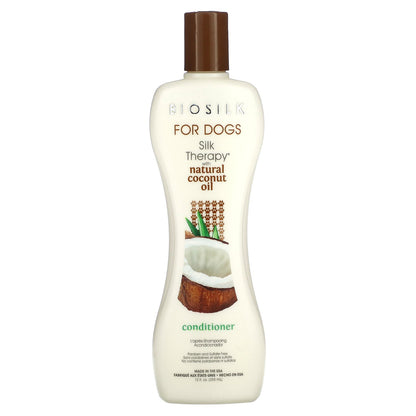 Biosilk, Silk Therapy® with Natural Coconut Oil, Conditioner, For Dogs, 12 fl oz (355 ml)