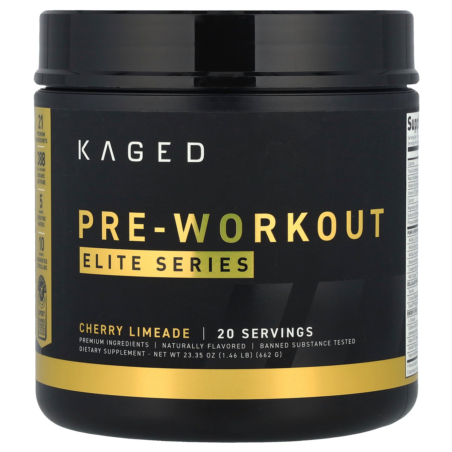 Kaged, Elite Series, Pre-Workout, Cherry Limeade, 1.46 lb (662 g)